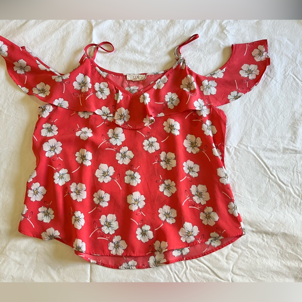 Cute coral blouse